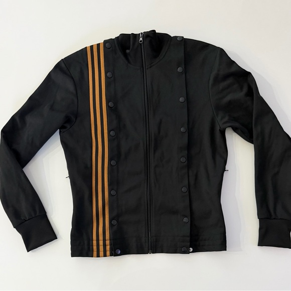 Adidas x Ivy Park IVP 4ALL Track Jacket Black Mesa Gold 3 Stripe 2XS NWT - Picture 5 of 11